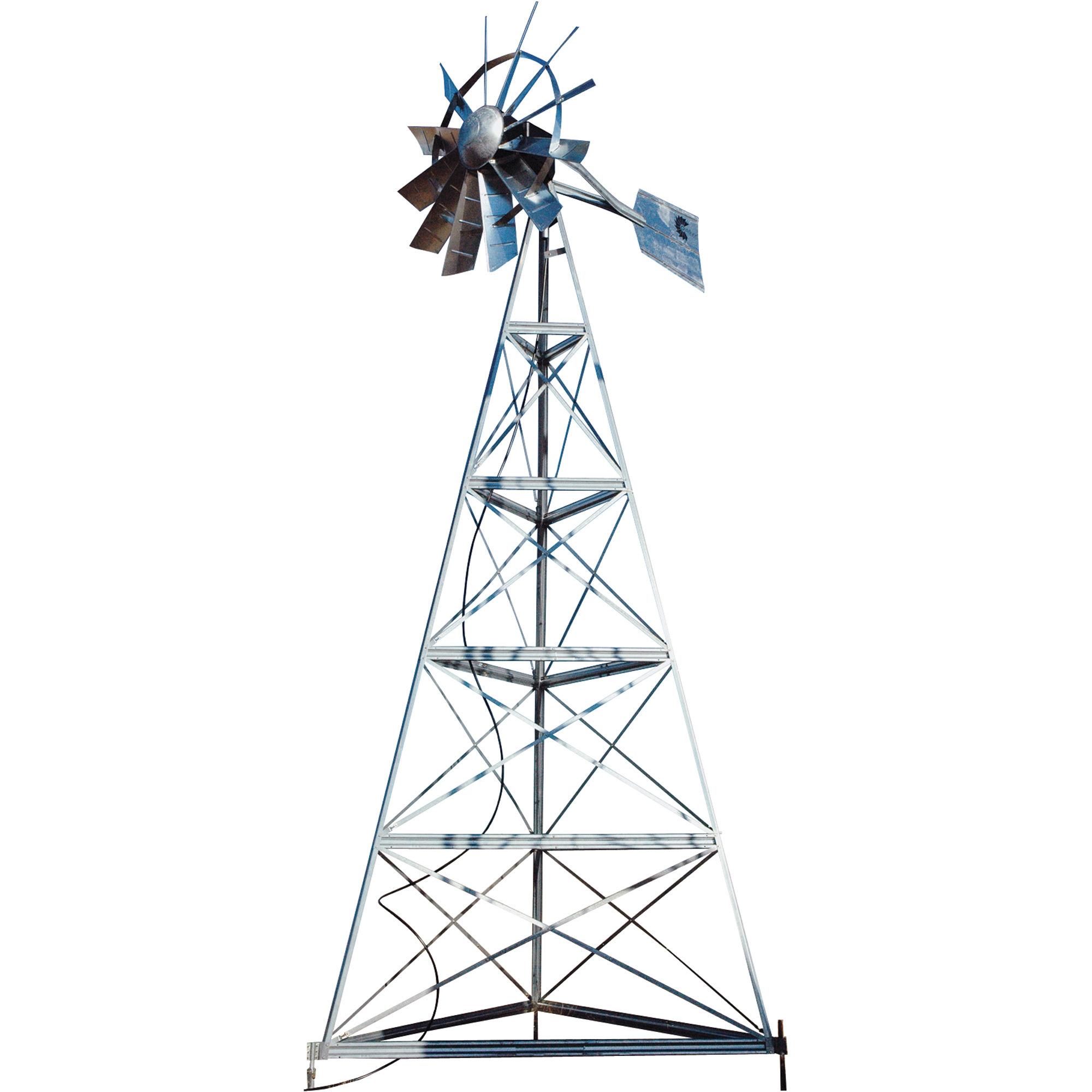 Outdoor Water Solutions Deluxe Windmill Aerator, 20Ft., Galvanized, Model# AWS0049